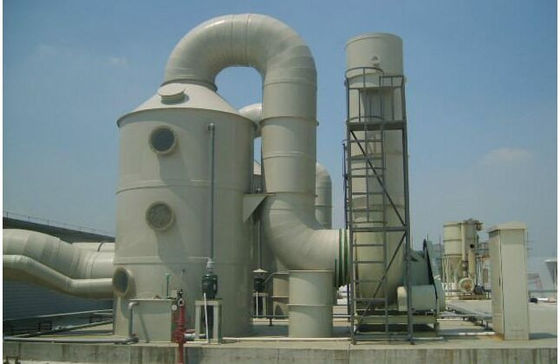 FRP Bromine Purification Tower / Bromine Absorption Tower Cooling Extraction Treatment