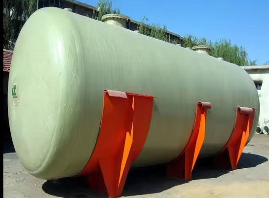 Vertical / Horizontal FRP Chemical Tank Hydrochloric Acid Sulfuric Acid Alkali Water And Fuel Tank