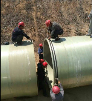 High Pressure Fiberglass Reinforced Plastics Mortar FRP Pipe Round Customized Underground Sand Pipe