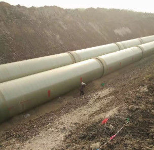 High Pressure Fiberglass Reinforced Plastics Mortar FRP Pipe Round Customized Underground Sand Pipe