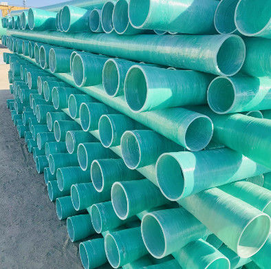 Quality Frp Grp Acid Alkali Corrosion High Temperature Resistance Frp Plastics Process Pipes Round Pipeline Customized