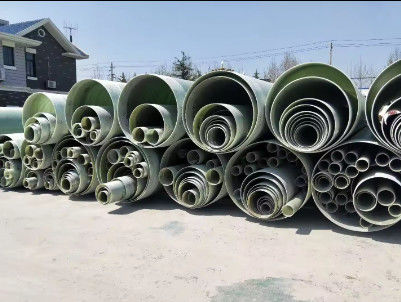 Quality Frp Grp Acid Alkali Corrosion High Temperature Resistance Frp Plastics Process Pipes Round Pipeline Customized