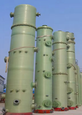 FRP Bubble Tower GRP Fiberglass  Ammonia Absorption Tower Chemical Pollution Industry