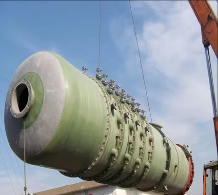 FRP Bubble Tower GRP Fiberglass  Ammonia Absorption Tower Chemical Pollution Industry