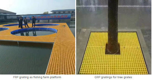 FRP GRP Molded Grating Pultruded Multiple Grate / Grille Leakage Grid