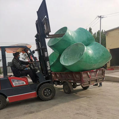 Customization Anti Oxidation FRP Elbow Flanged Glass For Water Gas Oil Convey Suppyly GRP