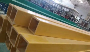 Frp Square Tube GRP Pultruded Glassfiber Tube Rectangular Fiberglass Long Life