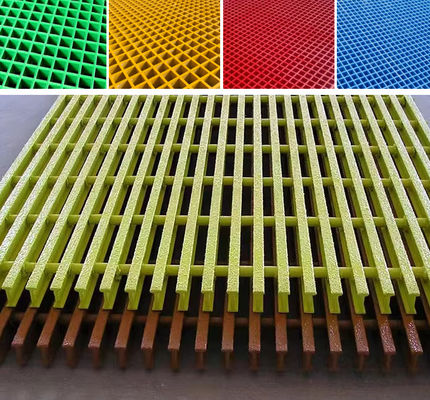 Durable UV Free Smooth Frp Grating Mould 38x38x38mm Grp Tree Grate Flexilble Anti Corrosion