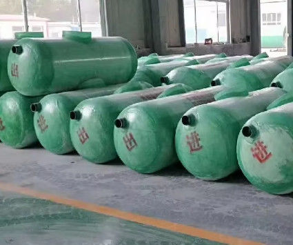 Chemical Frp Grp Fiberglass Hydrochloric Acid Storage Container Tank Customized smooth