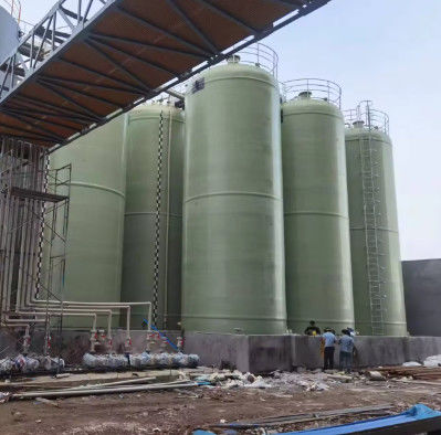 All Size Acid Material FRP Storage Tank For Chemical Production Line