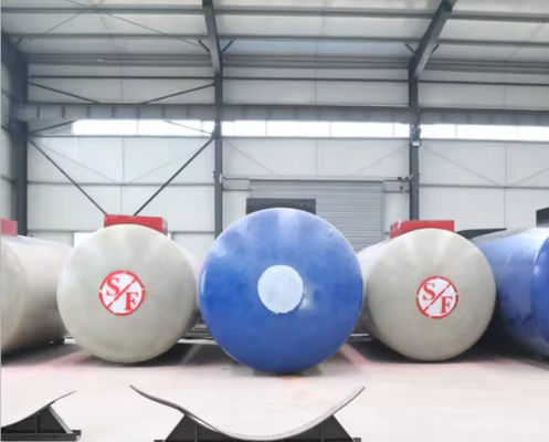 SF Fiberglass Frp Double Wall Underground Storage Tank Fuel Oil  Gas Station Diesel Petrol Double Layer