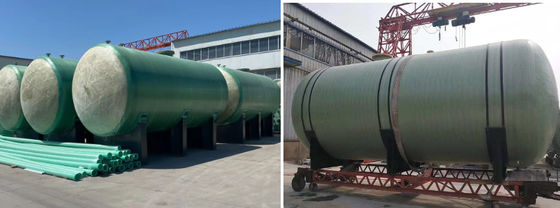 Frp Grp Horizontal Storage Tank Underground Water Tank Fuel Acid Tank Large Capacity