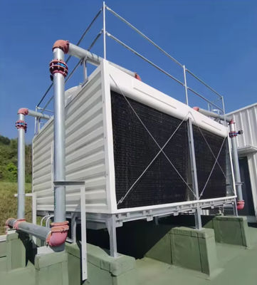 600 Ton Frp Square Cross Flow Industrial Cooling Tower  single air inlet  water cooling tower with filling Low noise