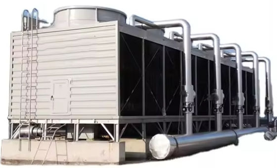 Frp GRP Square Cross Flow Industrial Cooling Tower Double Air Inlet Water Cooling Tower With Filling Low Noise
