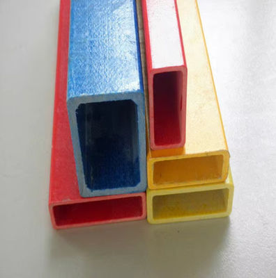 High Strength Grp Pultrusion Frp Square Pipe Fibreglass +Resin Smooth Winding