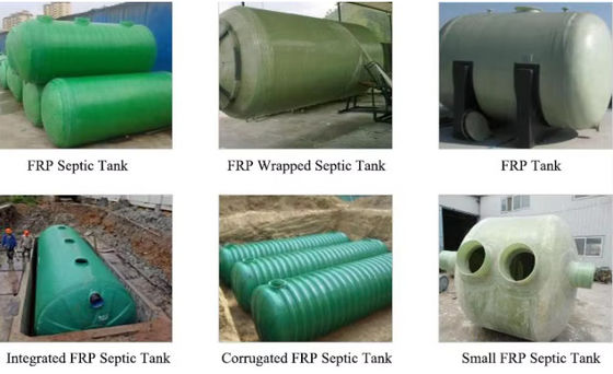 Glass Fiber Reinforced Plastic Septic Tank SMC Water Biogas Plant Underground Septic Tanks