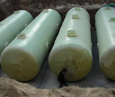 500L/hour Underground Septic Household Septic Tank For Sewage Treatment Toilet FRP Bio biotech Septic tank