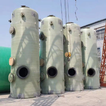 FRP Acid Base Air Purification Industrial Waste Gas Tower Grp Water Gas Scrubbing Tower