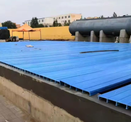 Grp Frp Arched Rain Cover Fiberglass High Strength Composite Material For Sewage Tank
