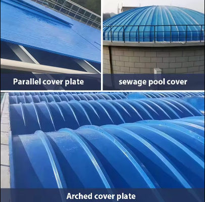 Gas Collecting Hood Sewage Tank Cover FRP GRP Wastewater Tank Cover High Strength Excellet Standard