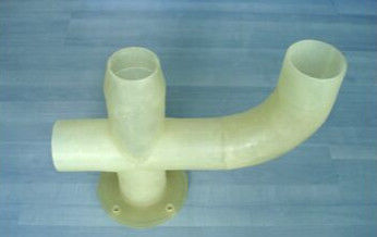Three Way  Four Way Fiberglass Pipe Elbow Tee FRP GRP Equal And Reducing Tees 6m 12m