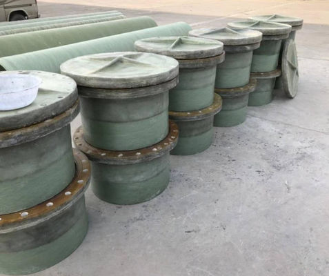 Eccellenti raccordi per tubi FRP GRP Flange Blind Flange Plate Quadrato Resistente alla corrosione Industria edile