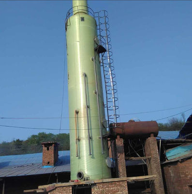 Wet Spraying Purification FRP Tower Gas Scrubber / Desulfurization Scrubber smooth customized