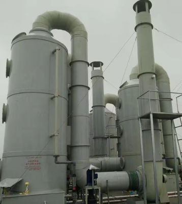 FRP GRP Mini Exhaust FRP Desulfurization Tower / Purification Gas Scrubber