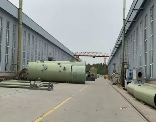 Wet scrubber voor ketel, rookgas ontzwaveling toren FRP Milieuefficiënt rookgas ontzwaveling So2