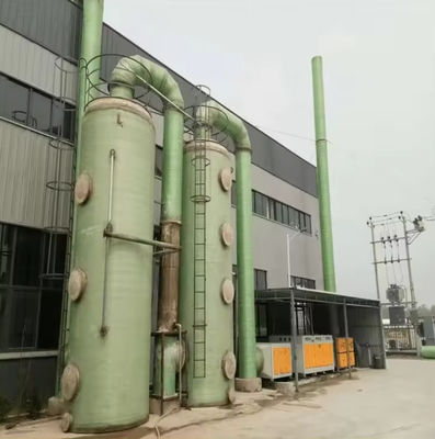 Spray Desulfurization Tower Wet Spraying Purification FRP Tower Gas Scrubber