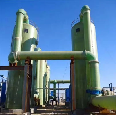 FRP発電所 煙ガス脱硫塔 排気廃棄物 ガススクルーバー 塔 浄化塔 FRP 高効率