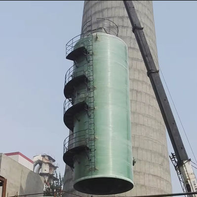 Waste Exhaust Gas Purification desulfurization Tower Frp Flue Gas Biogas For Chemical Power Industry