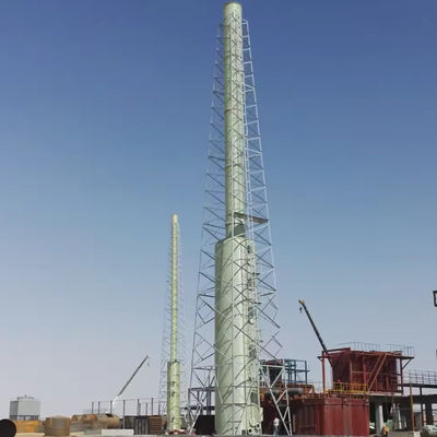 Waste Exhaust Gas Purification desulfurization Tower Frp Flue Gas Biogas For Chemical Power Industry