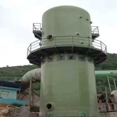 Waste Flue Gas Desulfurization Scrubber / Gas Cleaner Industrial Fiberglass GRP FRP Tower