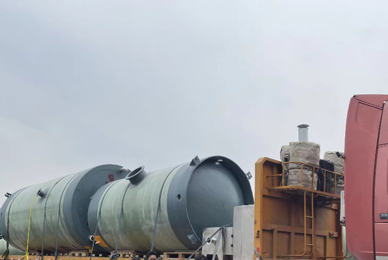 GRP FRP Precision Intelligent Integrated Prefabricated Pump Station Rural Municipal Pipe Network Sewage High Head