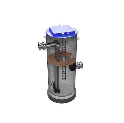 High Capacity GRP/FRP Integrated Precast Pump Station For Sewage Treatment Plant High Head Long Life