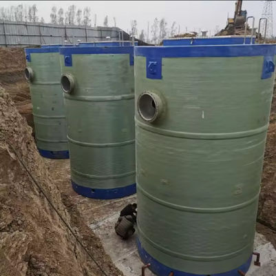 FRP Integrated Prefabricated Lift Station Rainwater Collection FRP Buried Sewage Pumping Station