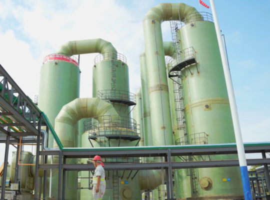 Maintenance Less FRP GRP Bromine Extraction Tower For Seawater Production