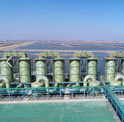 FRP GRP Distillation Process Chemical Industry Bromine Absorption Tower Energy Efficient
