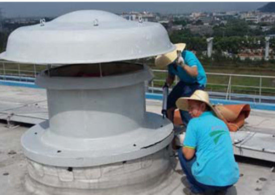 Low Noise FRP Axial Roof Ventilator Fan Enhanced Anti Corrosion Frp Exhaust Fan