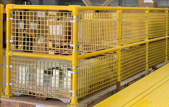 Safety Electric Insulation GRP Fiberglass Fence Post Indeterminate Industrial