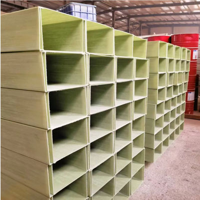 Pultruded Fiberglass Reinforced Plastic GFRP FRP Profiles Cable Bridge Trough