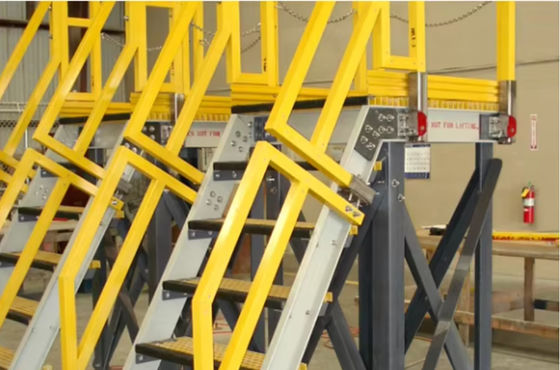 Pultruded Easily Assembled Frp Handrails Guardrails Structural Shapes Stair Balustrades
