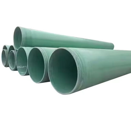 Tubo de plástico reforçado de fibra de vidro FRP personalizado de alta resistência Tubo de argamassa de grande diâmetro