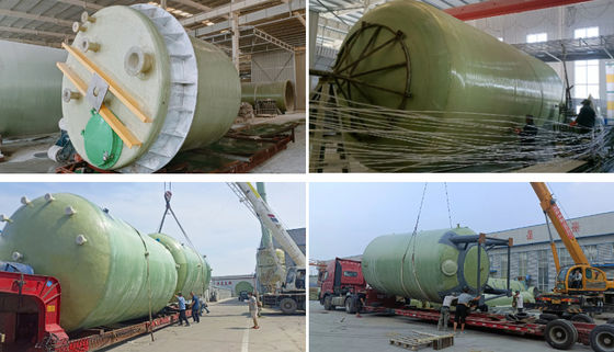 Large Diameter FRP GRP Tank Vertical Storage Tank Oil Acid Juice Storage Tank