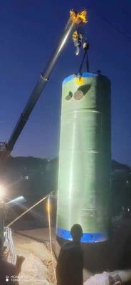 High Efficiency Frp Integrated Prefabricated Pump Station Sewage Rainwater Vertical Frp Pressure Vessel