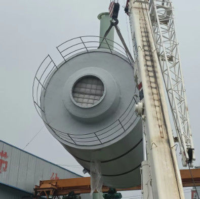 Strong Waste Gas Frp Purification Tower / Sulfuric Acid Absorption Tower Smooth