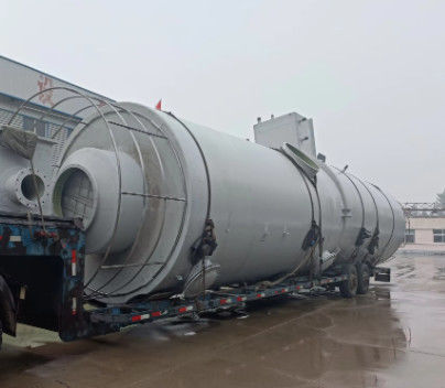 Strong Waste Gas Frp Purification Tower / Sulfuric Acid Absorption Tower Smooth
