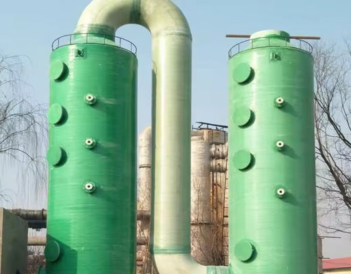 Vertical Frp GRP Purification Tower Sulfuric Acid Absorption Tower Waste Gas Purifying Column