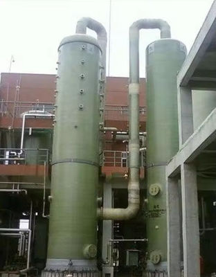 Vertical Frp GRP Purification Tower Sulfuric Acid Absorption Tower Waste Gas Purifying Column